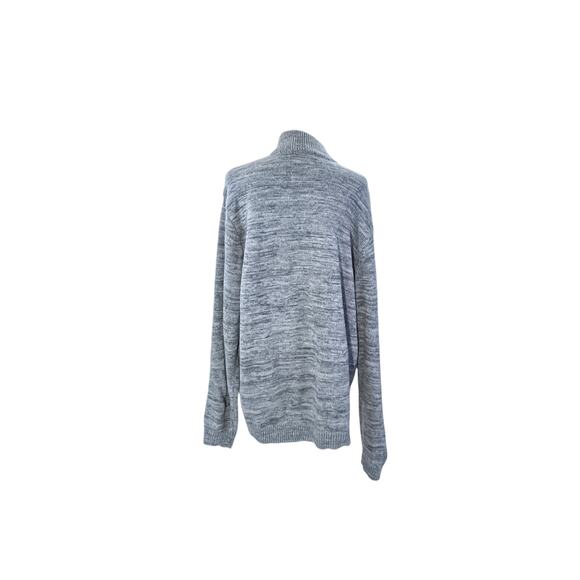 VIA Europa Heathered Grey Acrylic Sweater - XXL - Picture 3 of 5